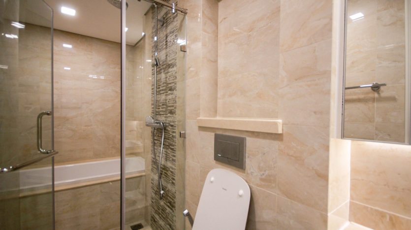 In bathroom